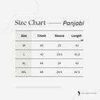 Men’s Grey Clssic Embroidered Punjabi Taqwdeer-1