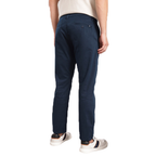 Men’s Slim Fit Navy Stretch Chinos – Twill Cotton Fabric