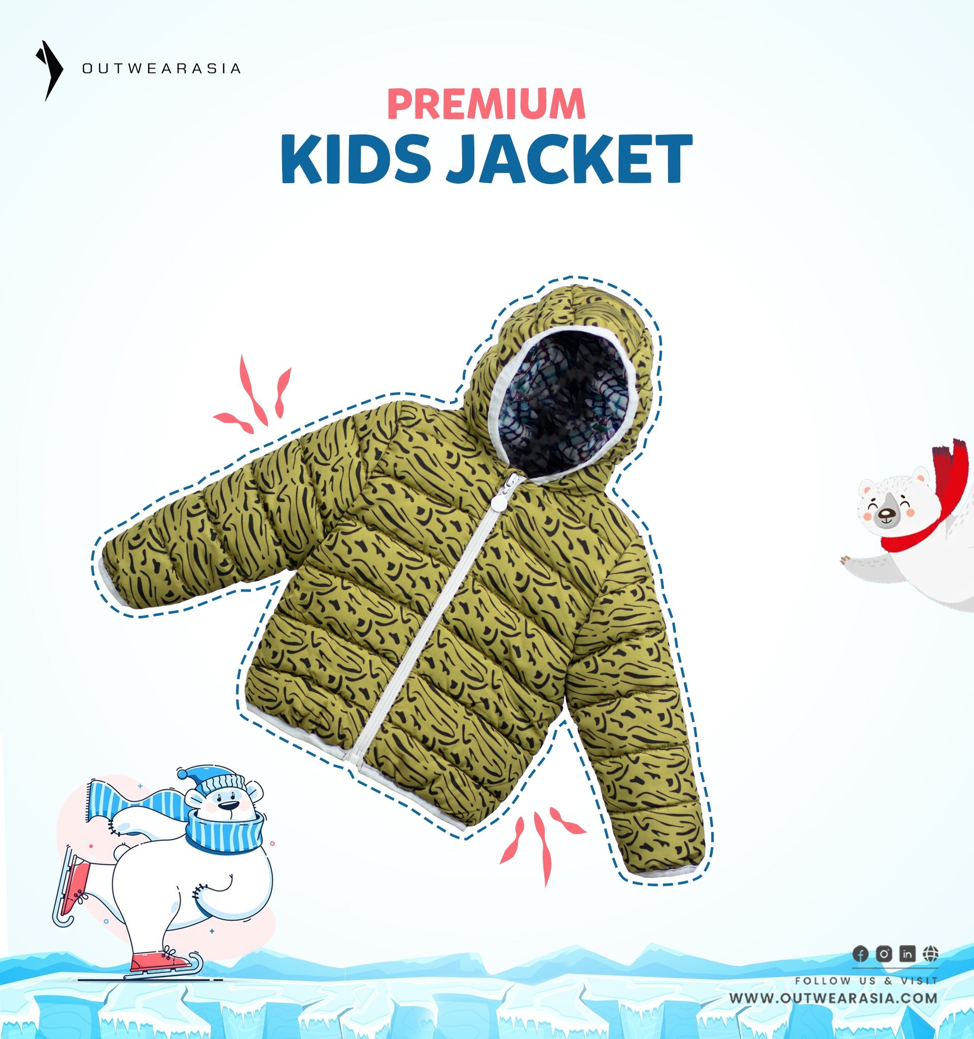 Kid's High Quality Premium Padding Jacket - Toddler Print