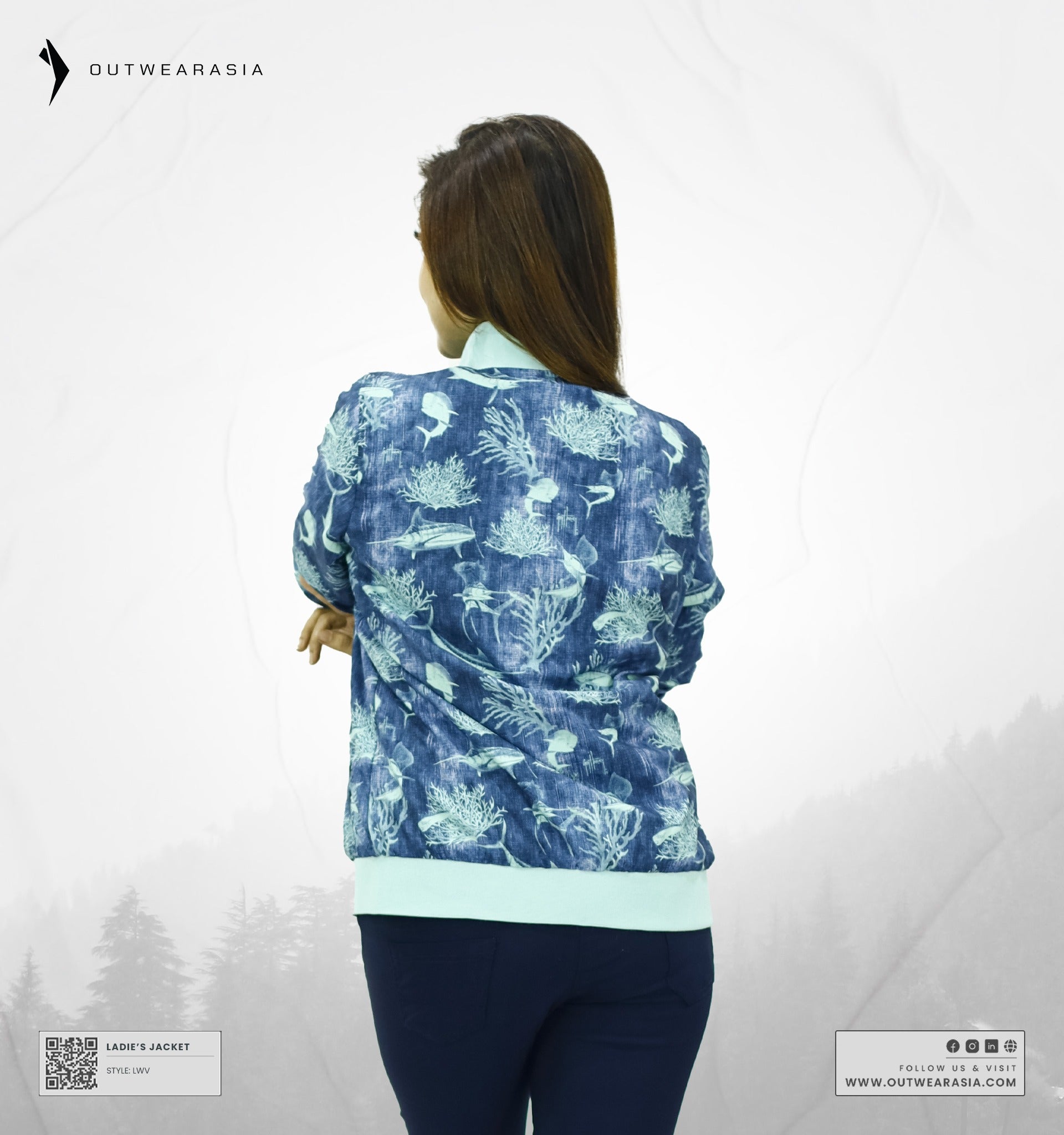 High-Quality Premium Ladies Reversible Jacket- LWV