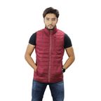 Men’s High-Quality Premium Vest jacket- FM vest- Maroon