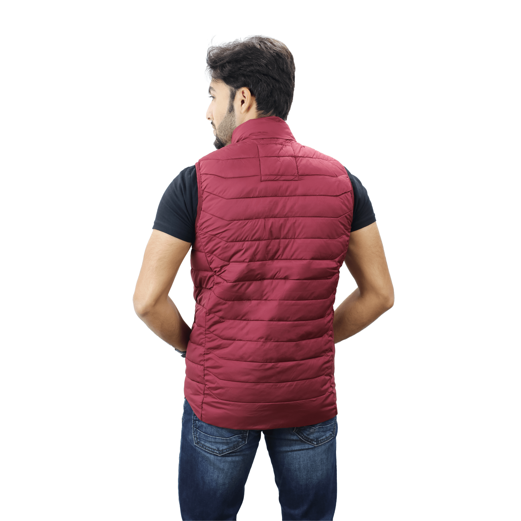 Men’s High-Quality Premium Vest jacket- FM vest- Maroon