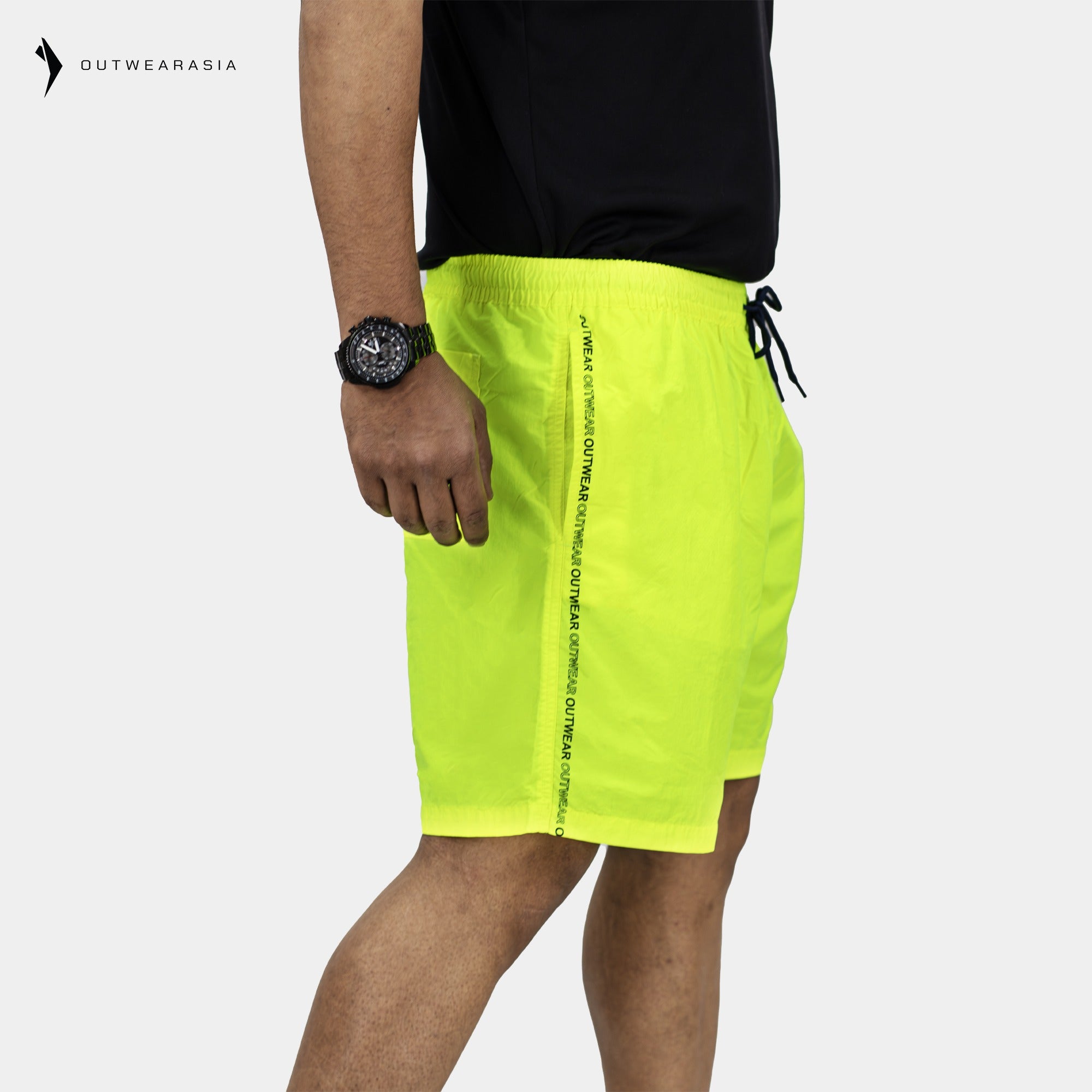 Outwear- Shorts For Men's Swimwear Neon