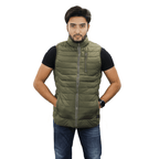 Men’s High-Quality Premium Vest jacket- FM  Vest- Dark Olive Green