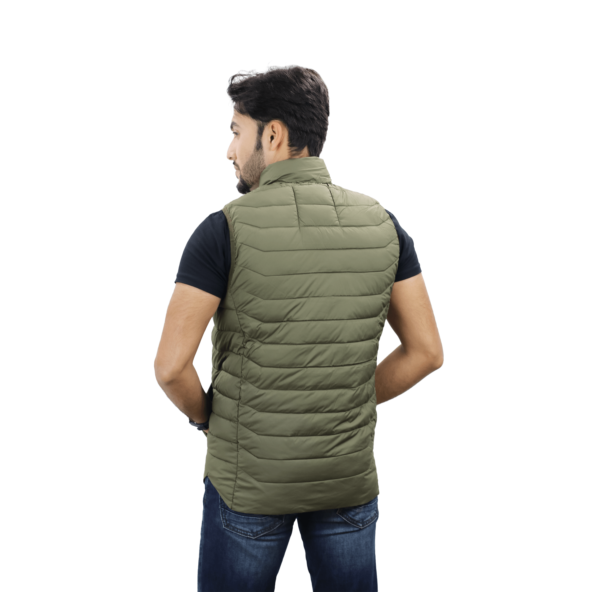 Men’s High-Quality Premium Vest jacket- FM  Vest- Dark Olive Green