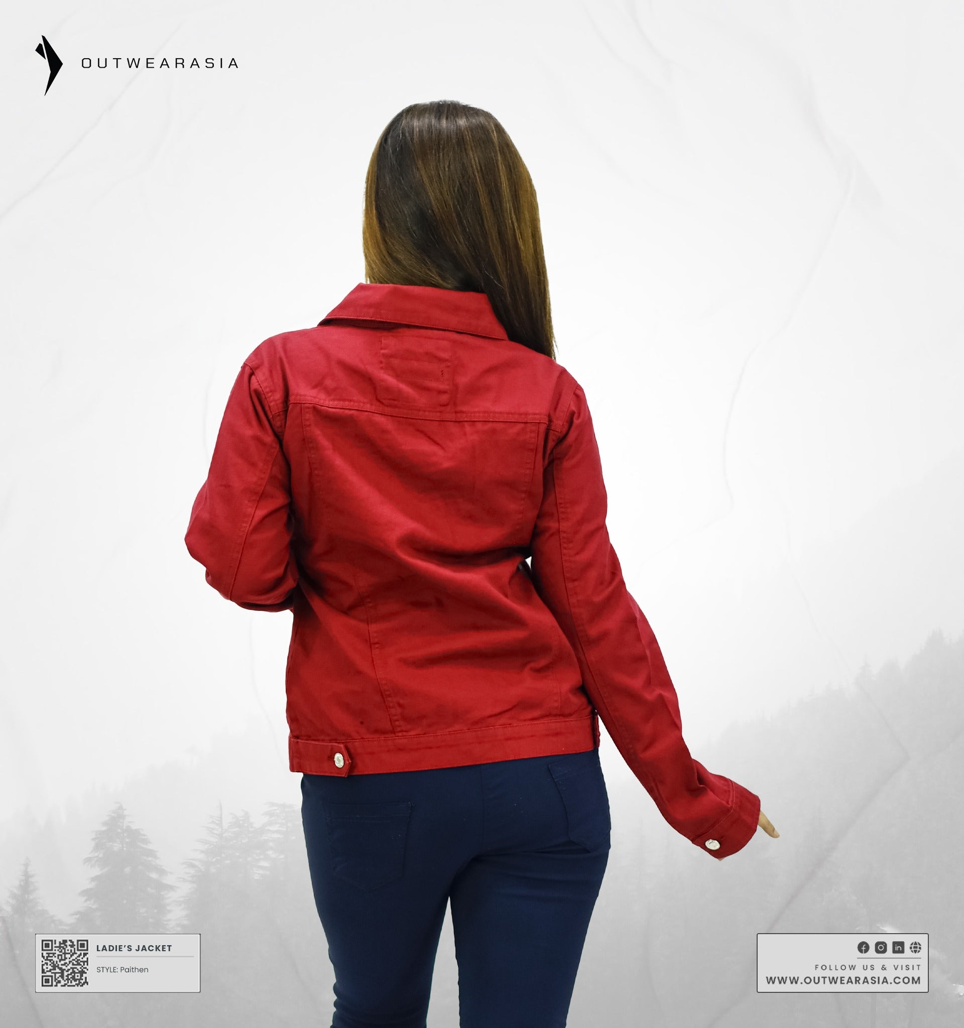 High-Quality Premium Ladies Denim Jacket- Phythen