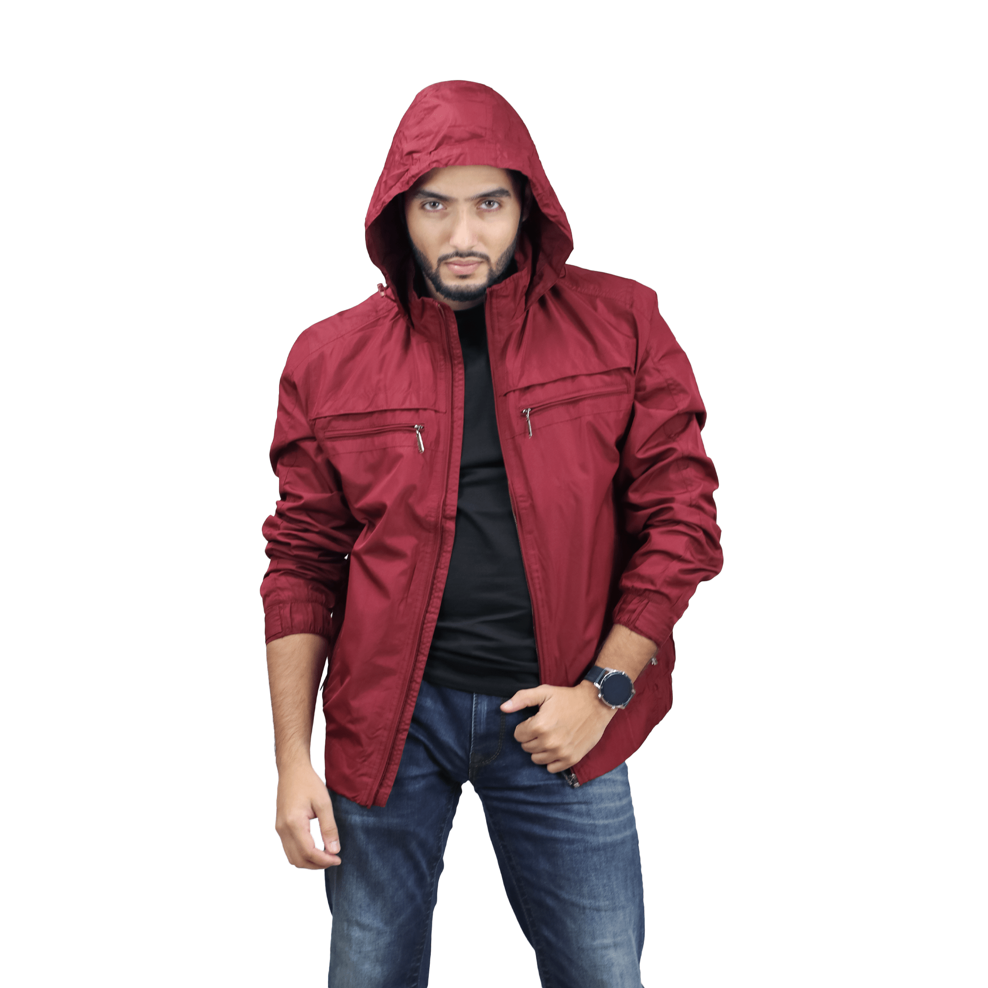 Exclusive Men’s New Lightweight Winter Jacket- Katar- Maroon