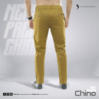 Outwear- Men's Twill Chino Pant Long Semi Narrow- Beige