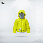Kid's High Quality Premium Jacket Bear Face - Toddler_Neon