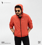 Windbreaker Travel Jacket with Portable Bag -Orange