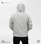 Windbreaker Travel Jacket with Portable Bag -Neutral Gray