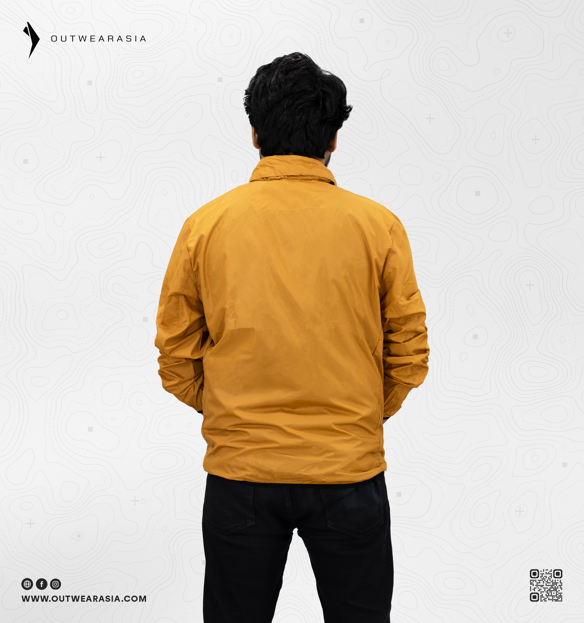 Windbreaker Travel Jacket with Portable Bag Mustrad