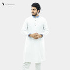 Outwear Men's Exclusive Embroidered Cotton Panjabi- D27