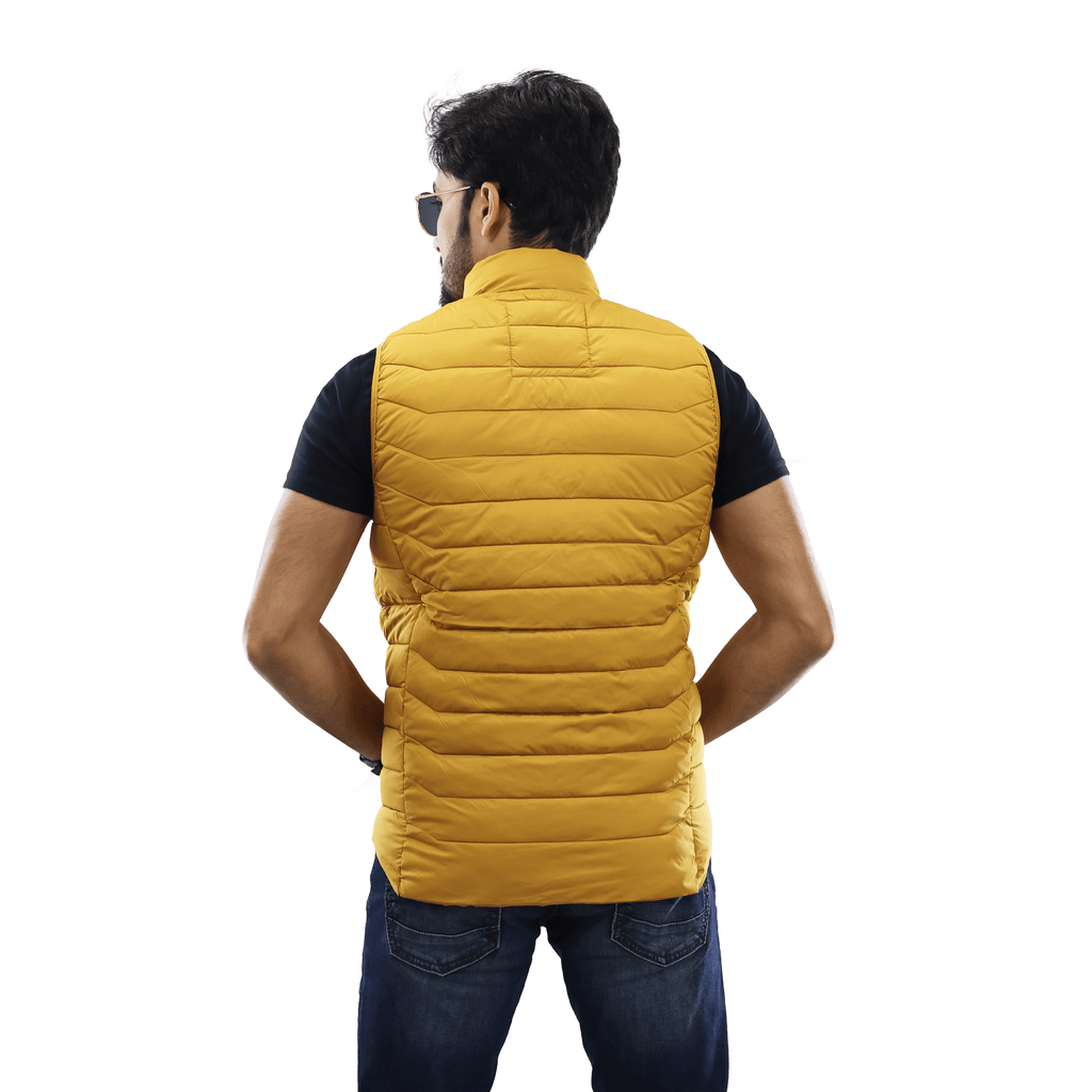 Men’s High-Quality Premium Vest jacket- FM Vest -Mustard Yellow