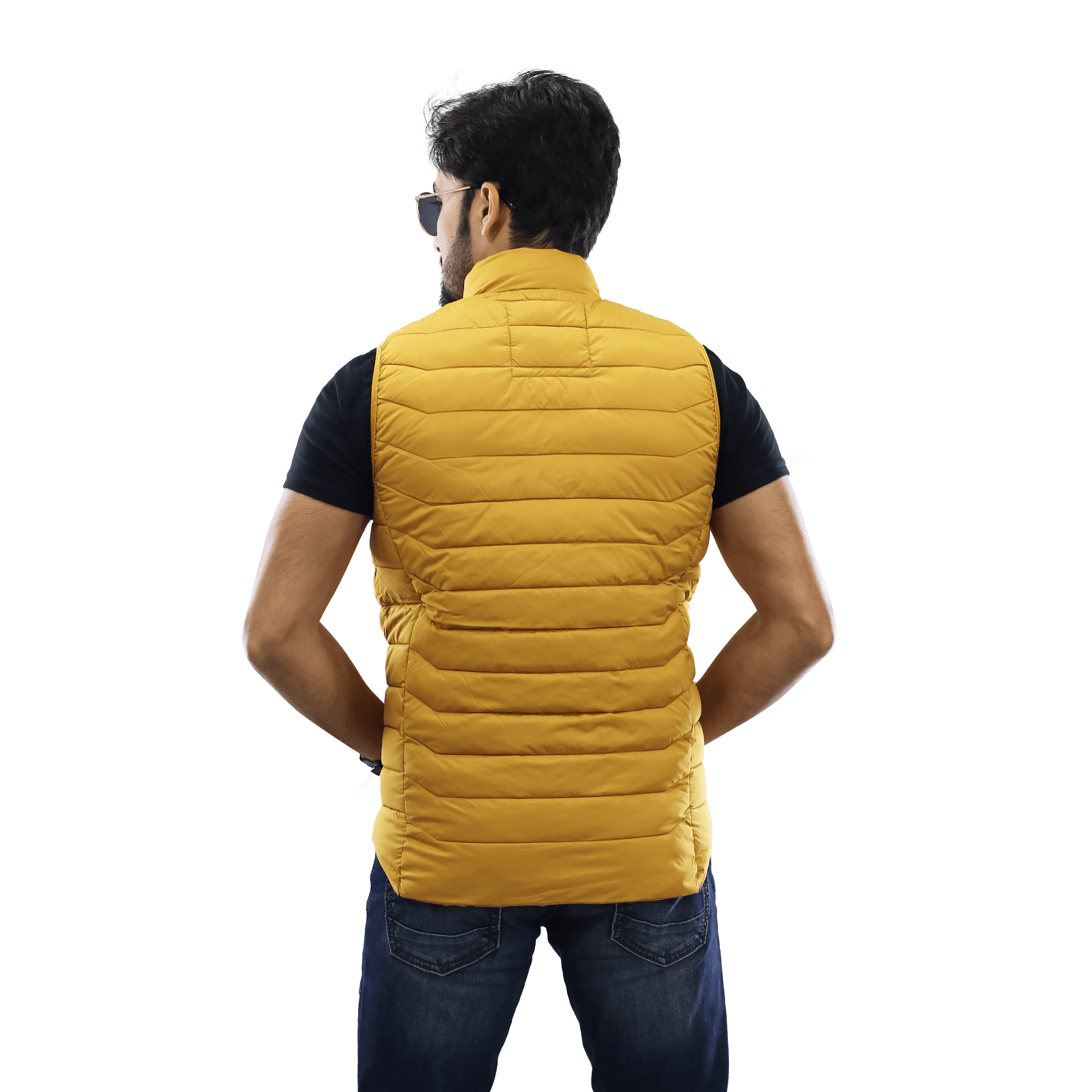 Men’s High-Quality Premium Vest jacket- FM Vest -Mustard Yellow